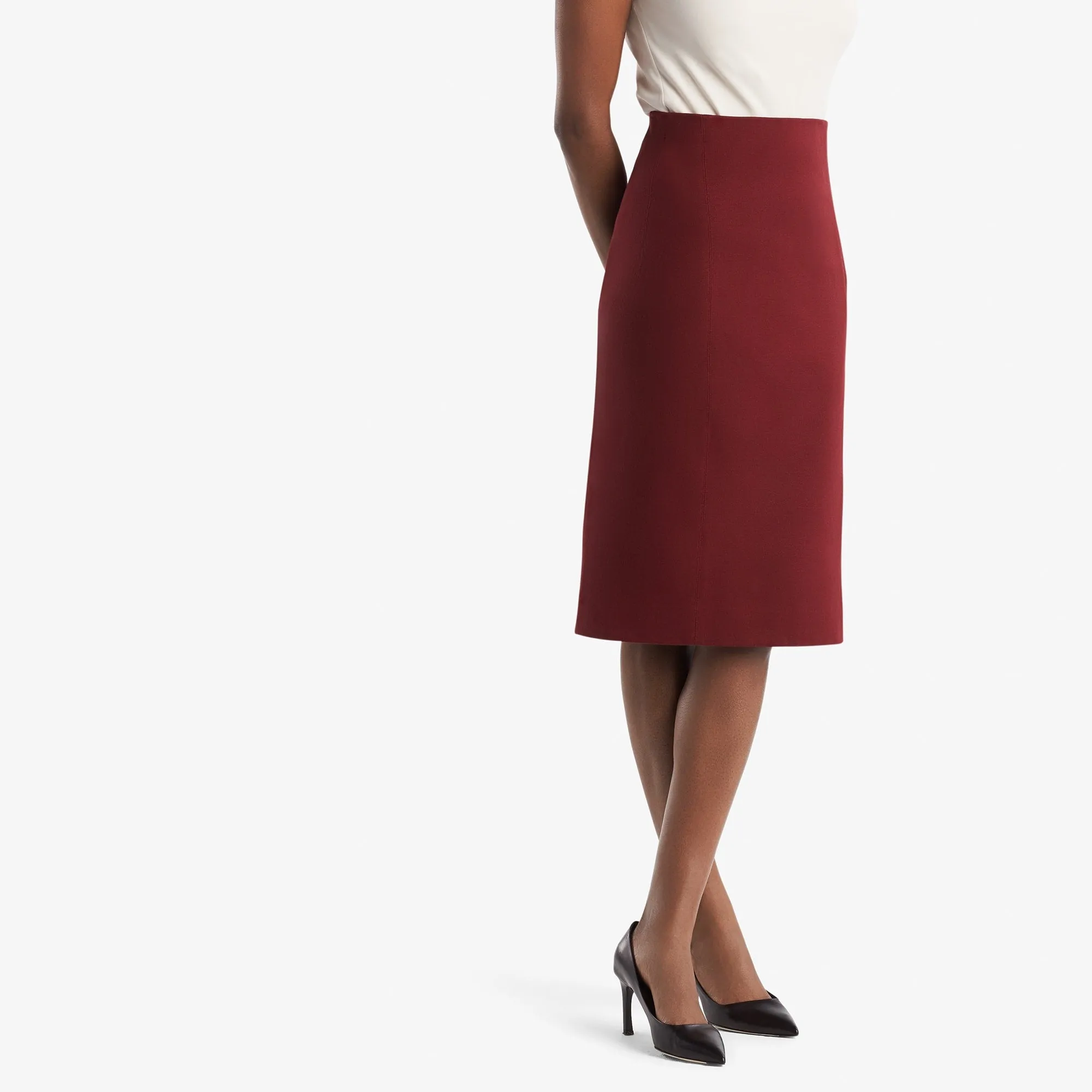 Dorchester Skirt - Textured Ponte :: Pinot