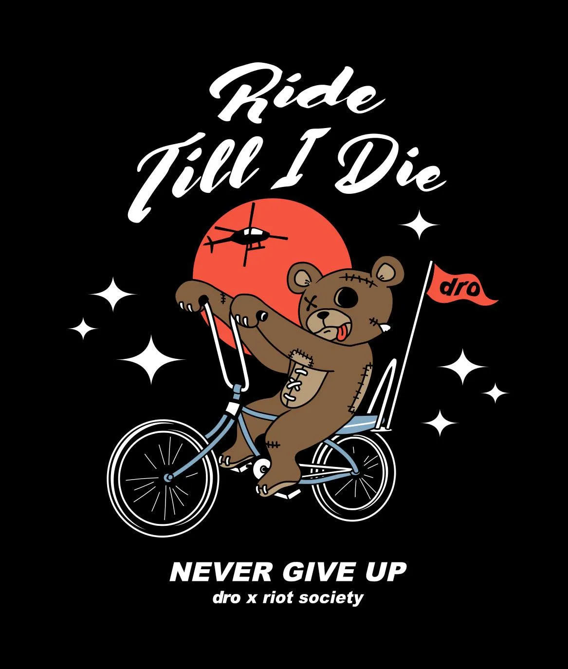 Dro x Riot Society Ride Till I Die Womens Tee