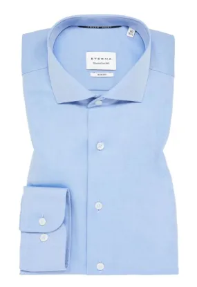 Eterna X-Tall Light Blue Twill Shirt Blue