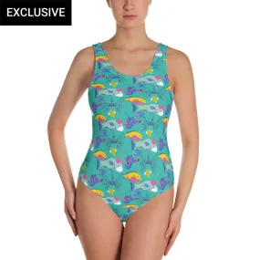 Fintastic Friends One-Piece Swimsuit (POD)