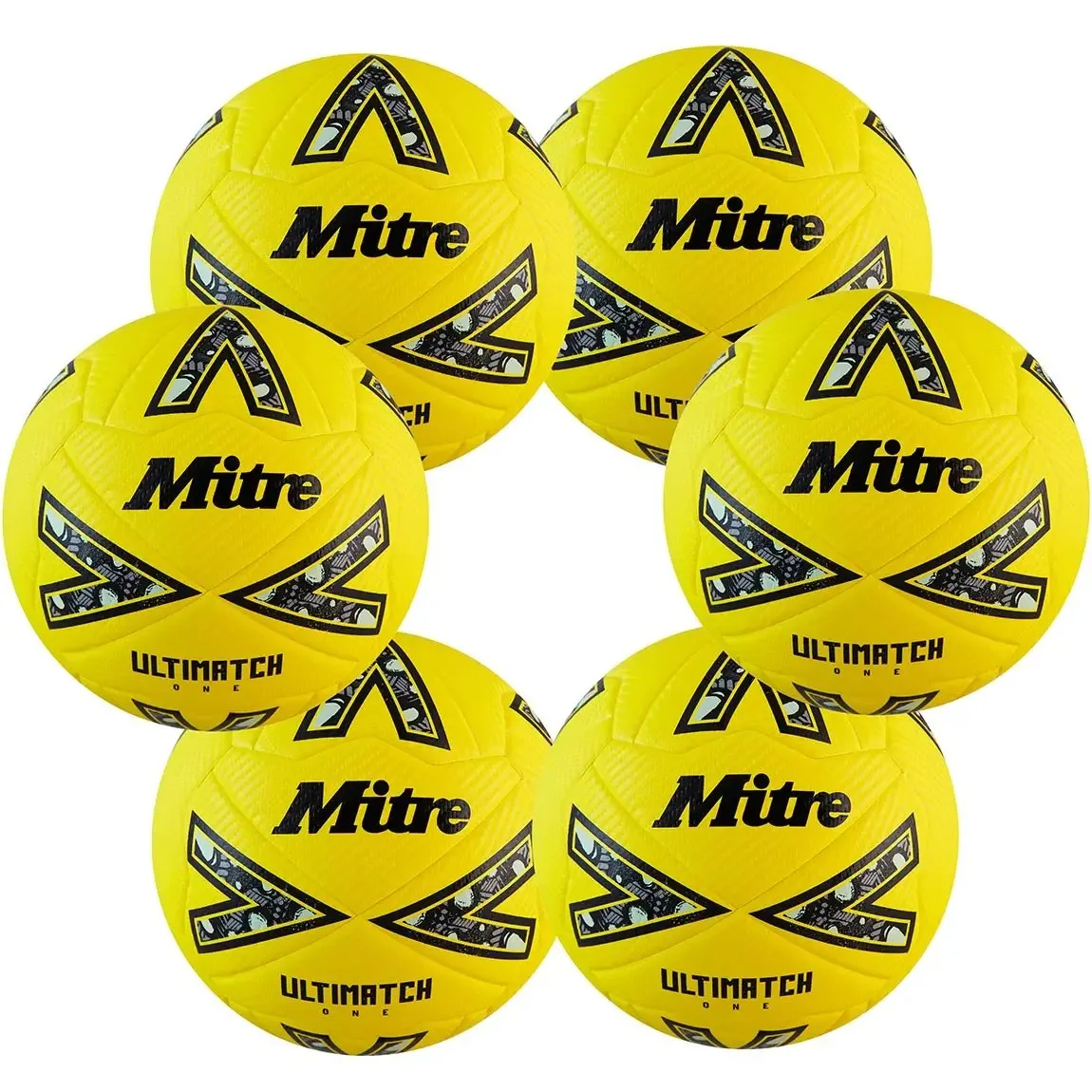 Footballs - Mitre Ultimatch - 6 Ball Pack