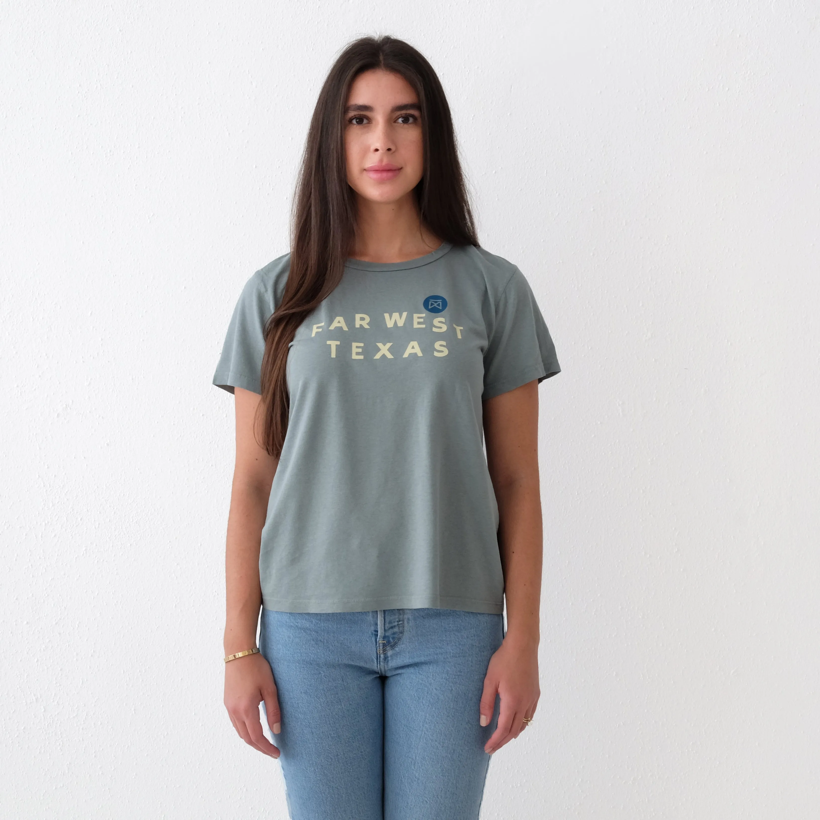 Garza Marfa Jungmaven Far West Texas Womens Tee - Clay Green