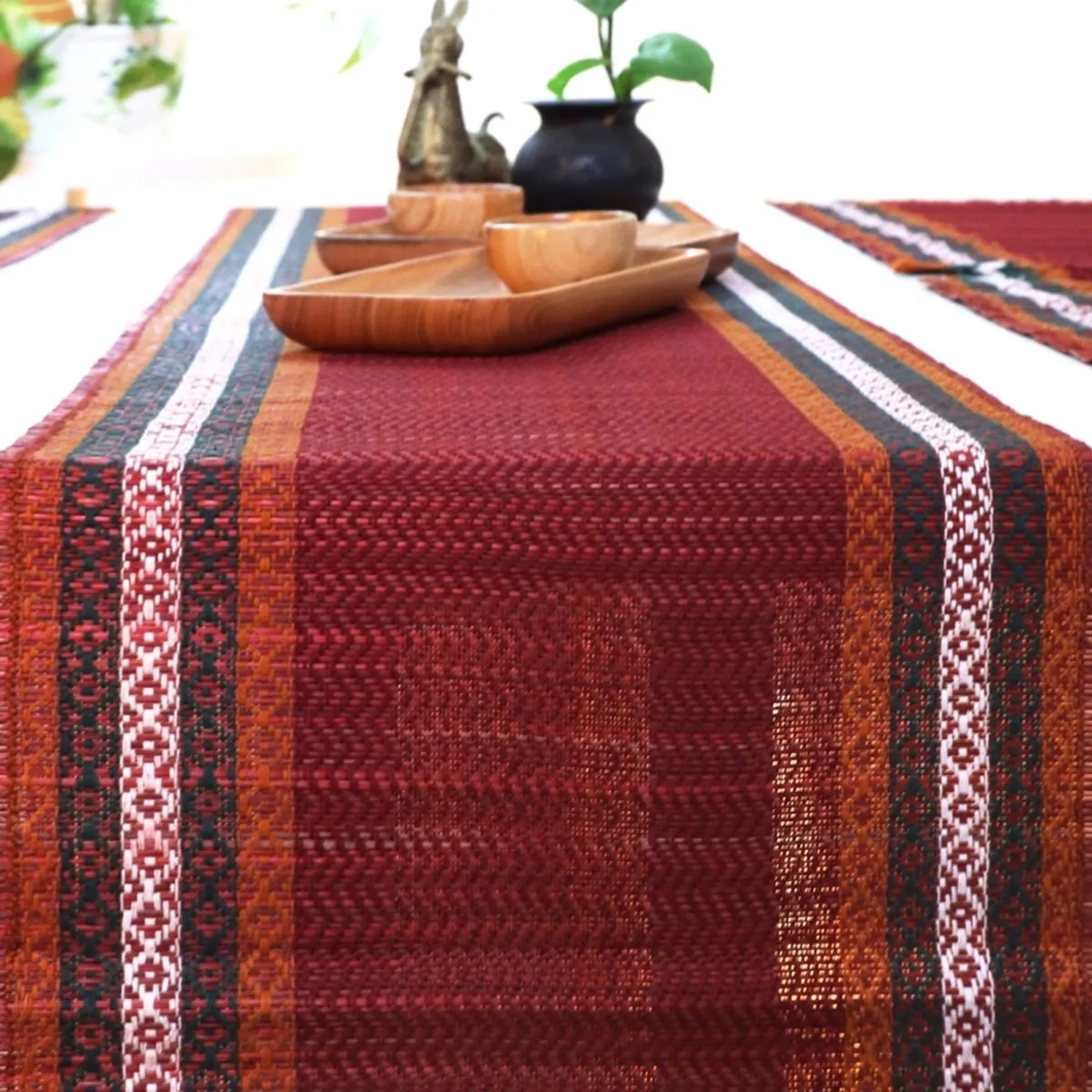 Handmade Dining Table Runner | Eco-Friendly Tableware Sustainably Handwoven from Natural Grass