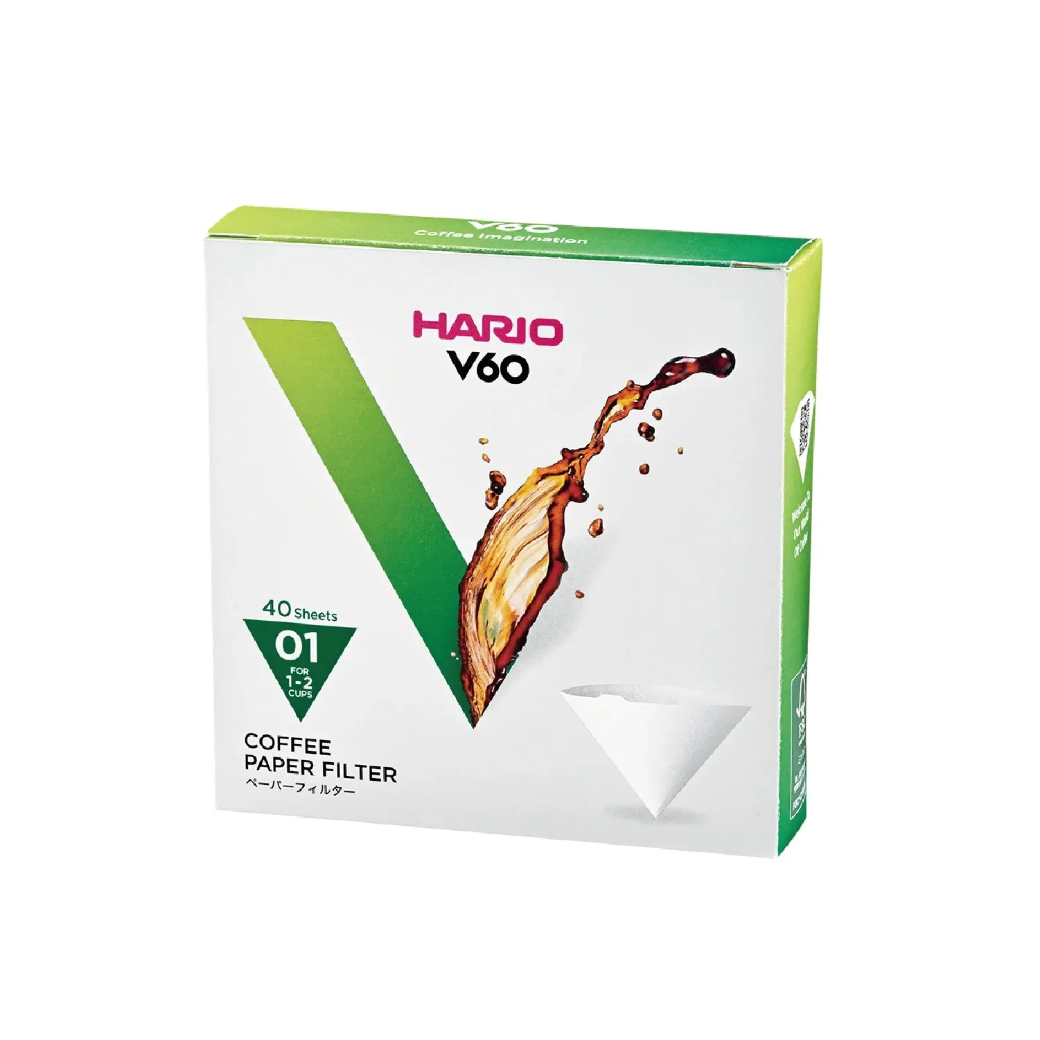 Hario V60 White Paper Filter 40 sheets