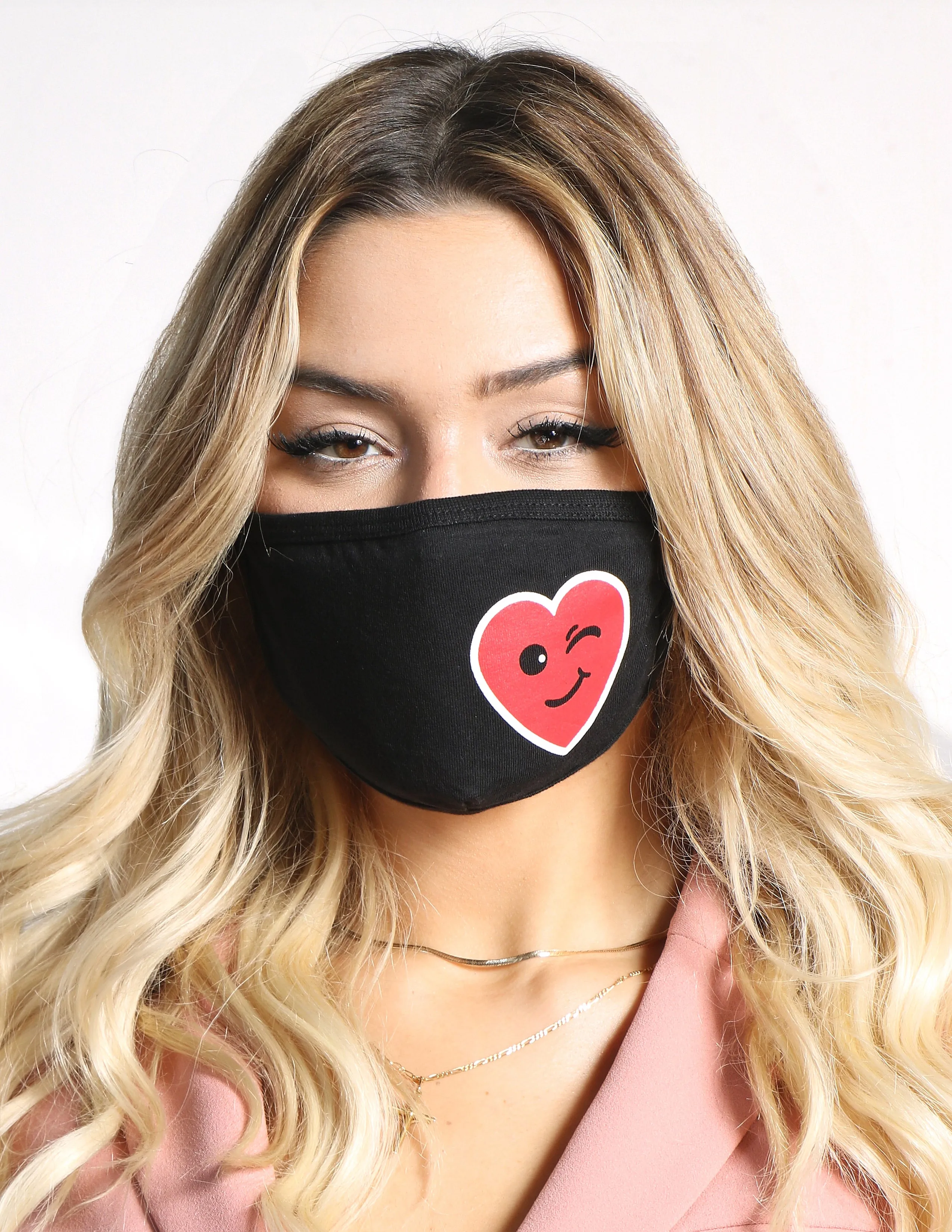 Heart Wink Face Mask