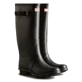 Huntress Wide Leg Wellington Boots - Black by Hunter