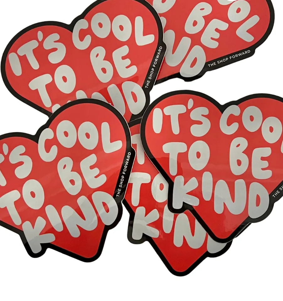 'IT'S COOL TO BE KIND' STICKERS (PACK OF 5 STICKERS)