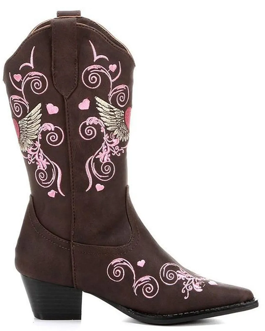 Kids Winged Heart Boots