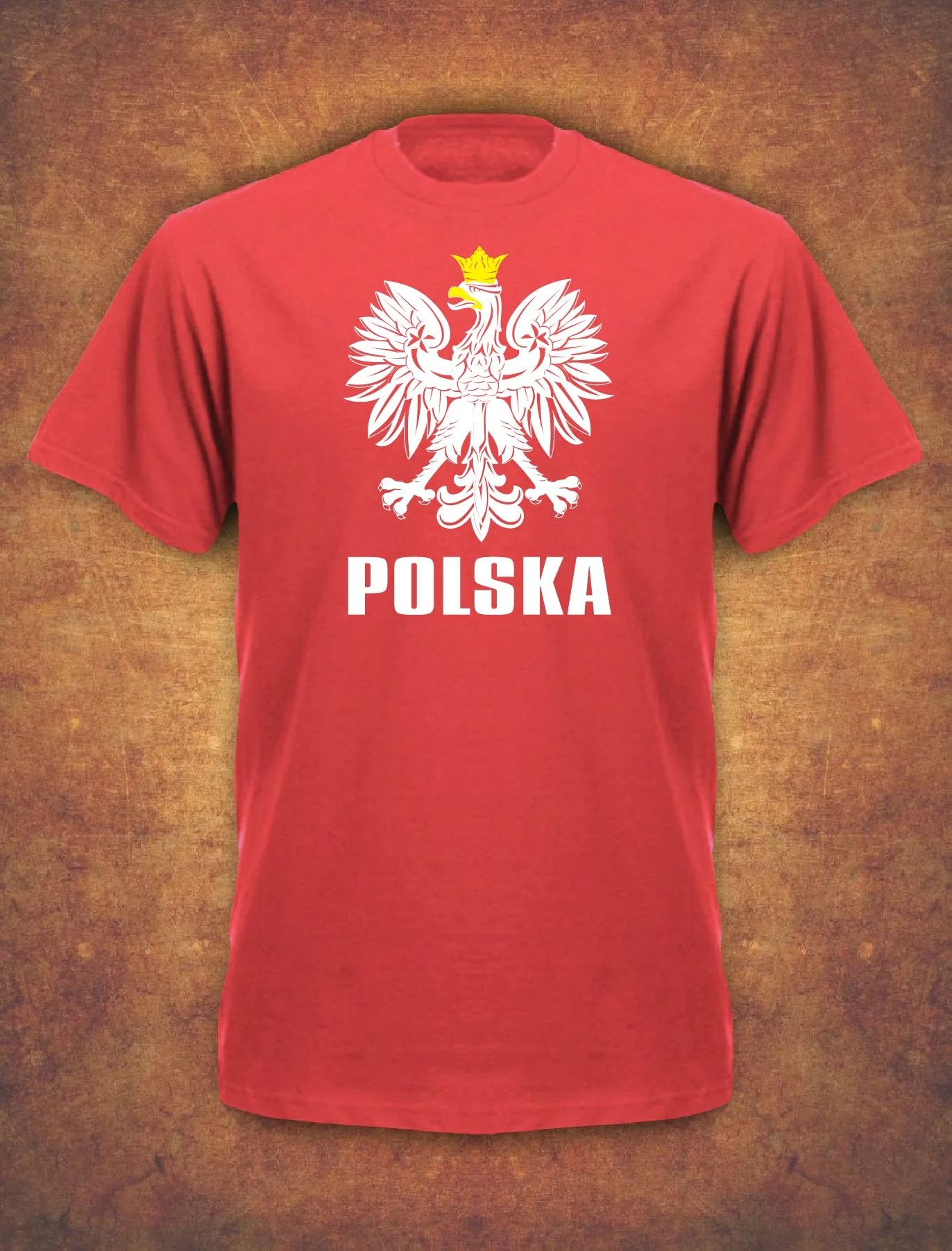 Koszulka Polska Polish Poland Football Euro Kibic T-shirt - Red - DONATION TO SUPPORT UKRAINE