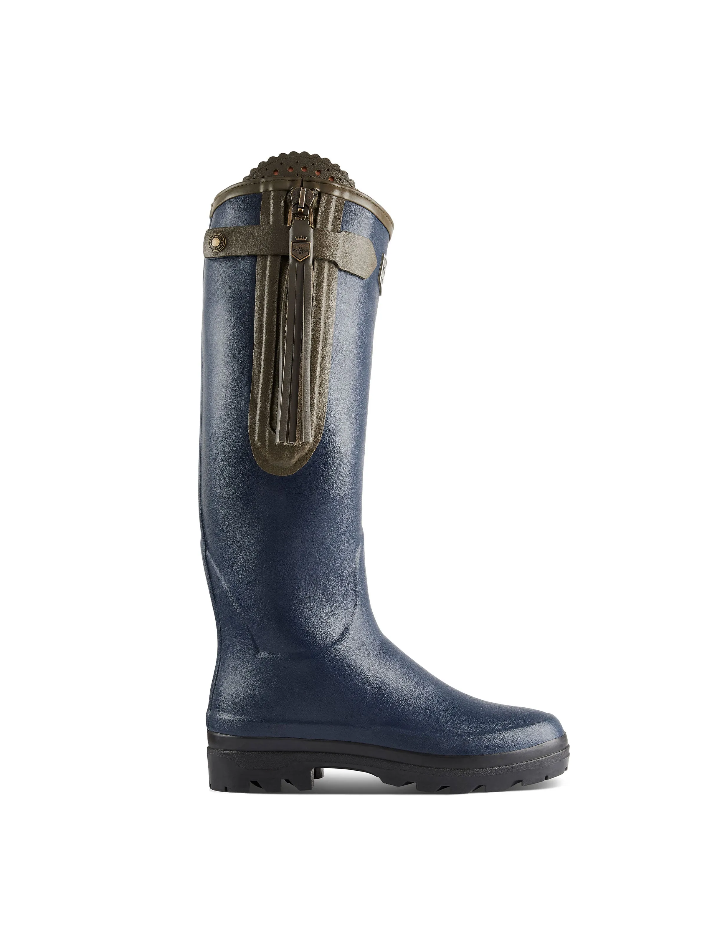 L'Alliance Neoprene Lined Wellington Boot (Narrow Fit) - Navy