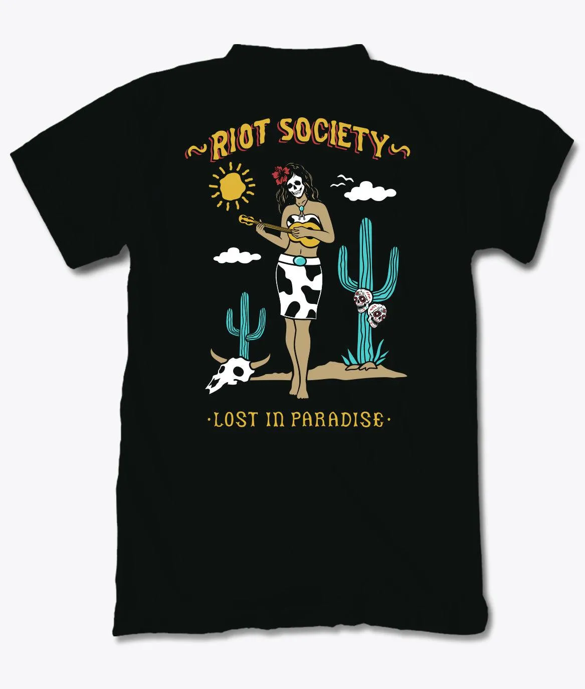 Lost in Paradise Cowgirl Womens Tee