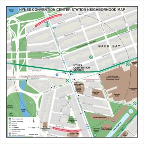 MBTA Hynes Convention Center Station Neighborhood Map (Oct. 2012)