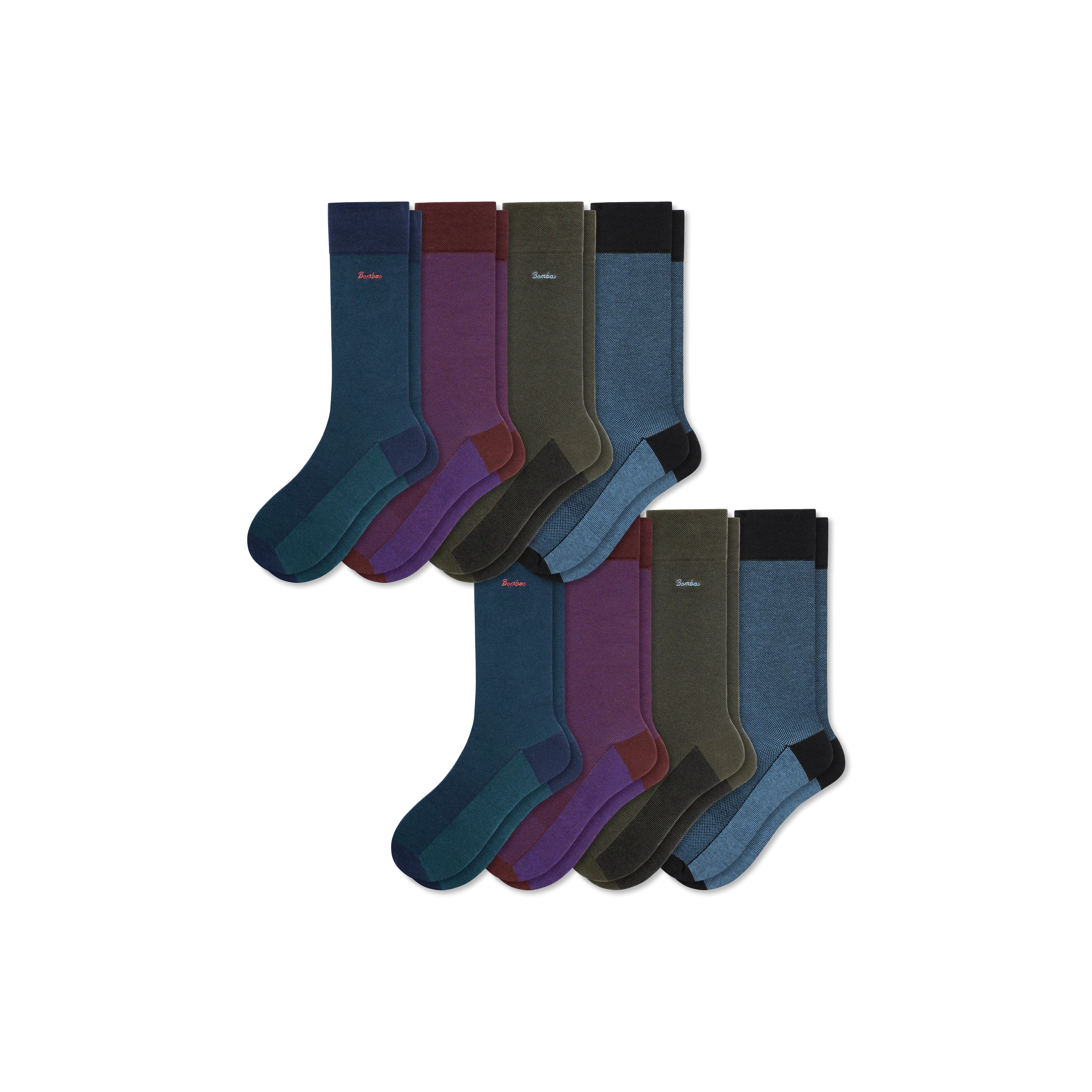 Men's Dress Calf Sock 8-Pack