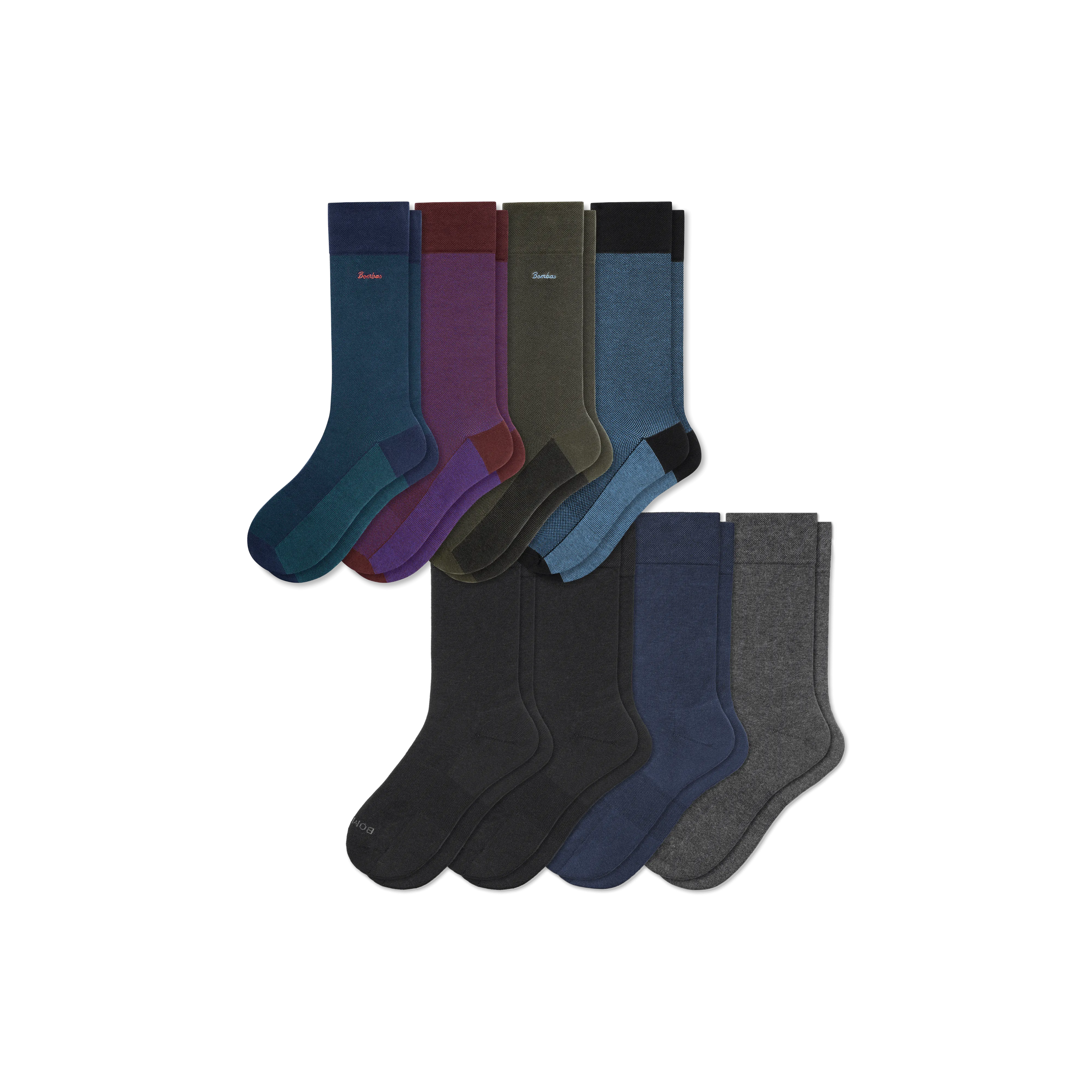 Men's Dress Calf Sock 8-Pack