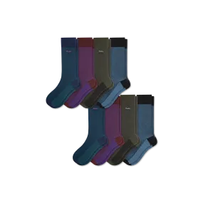 Men's Dress Calf Sock 8-Pack