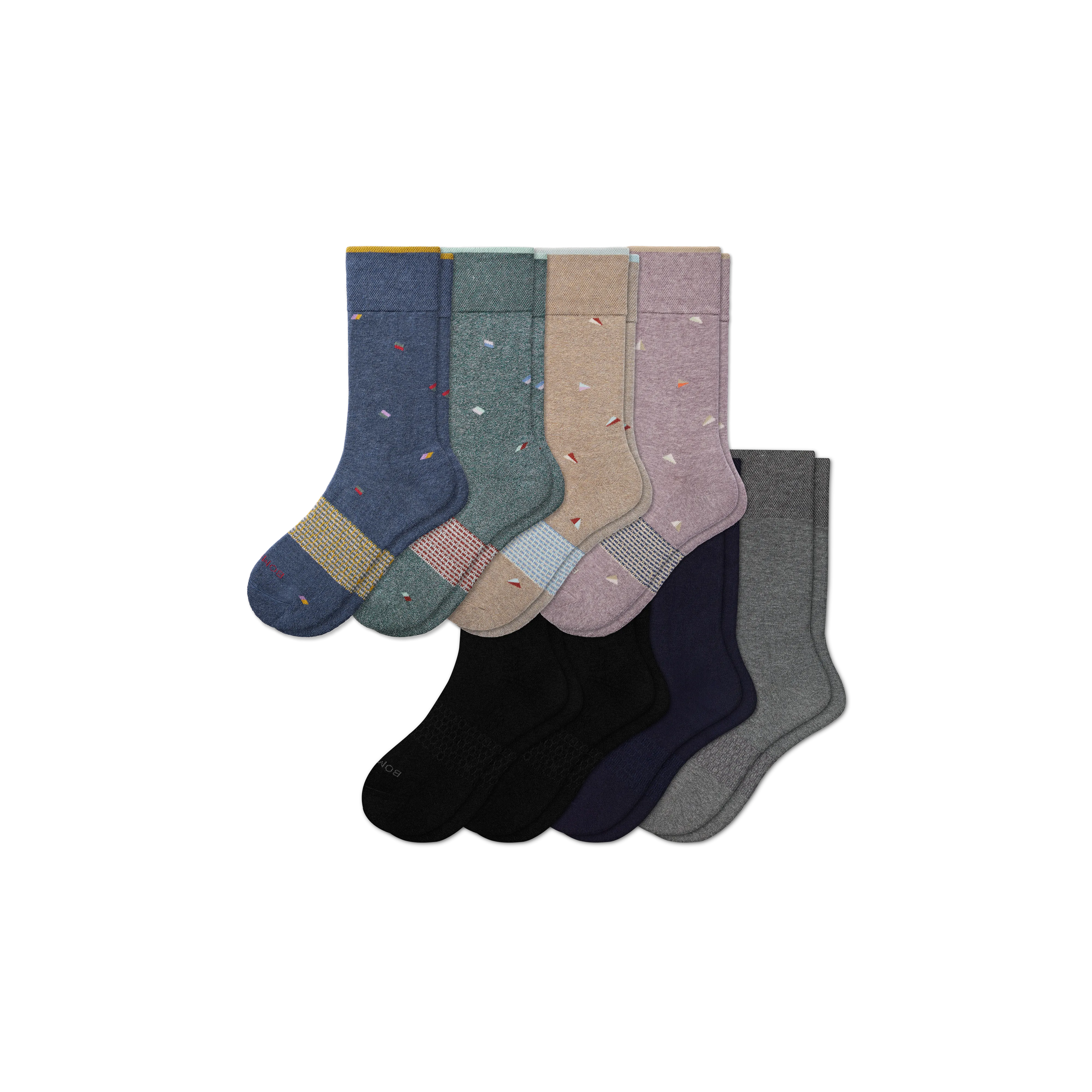 Men's Dress Calf Sock 8-Pack