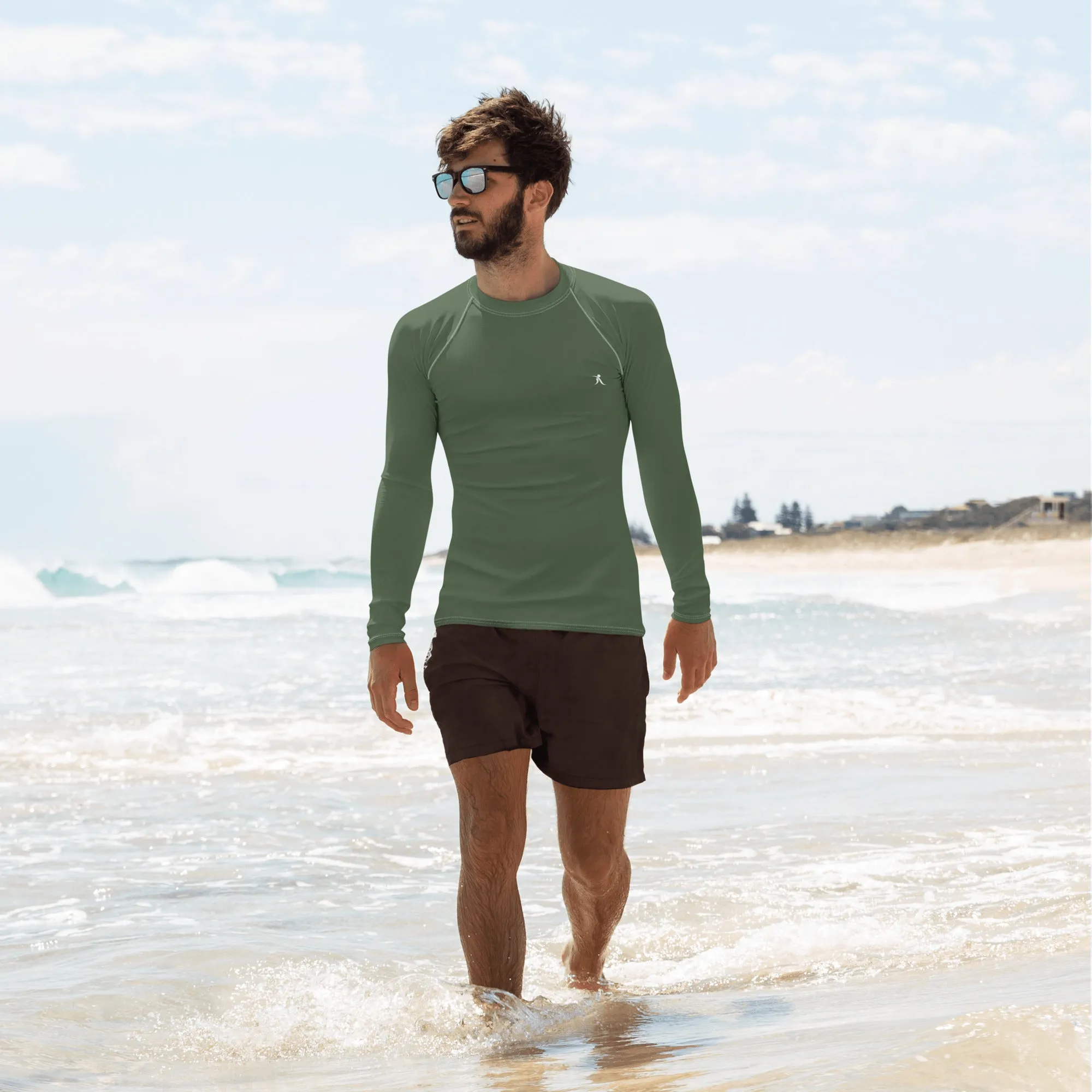 Men's Green Rash Guard