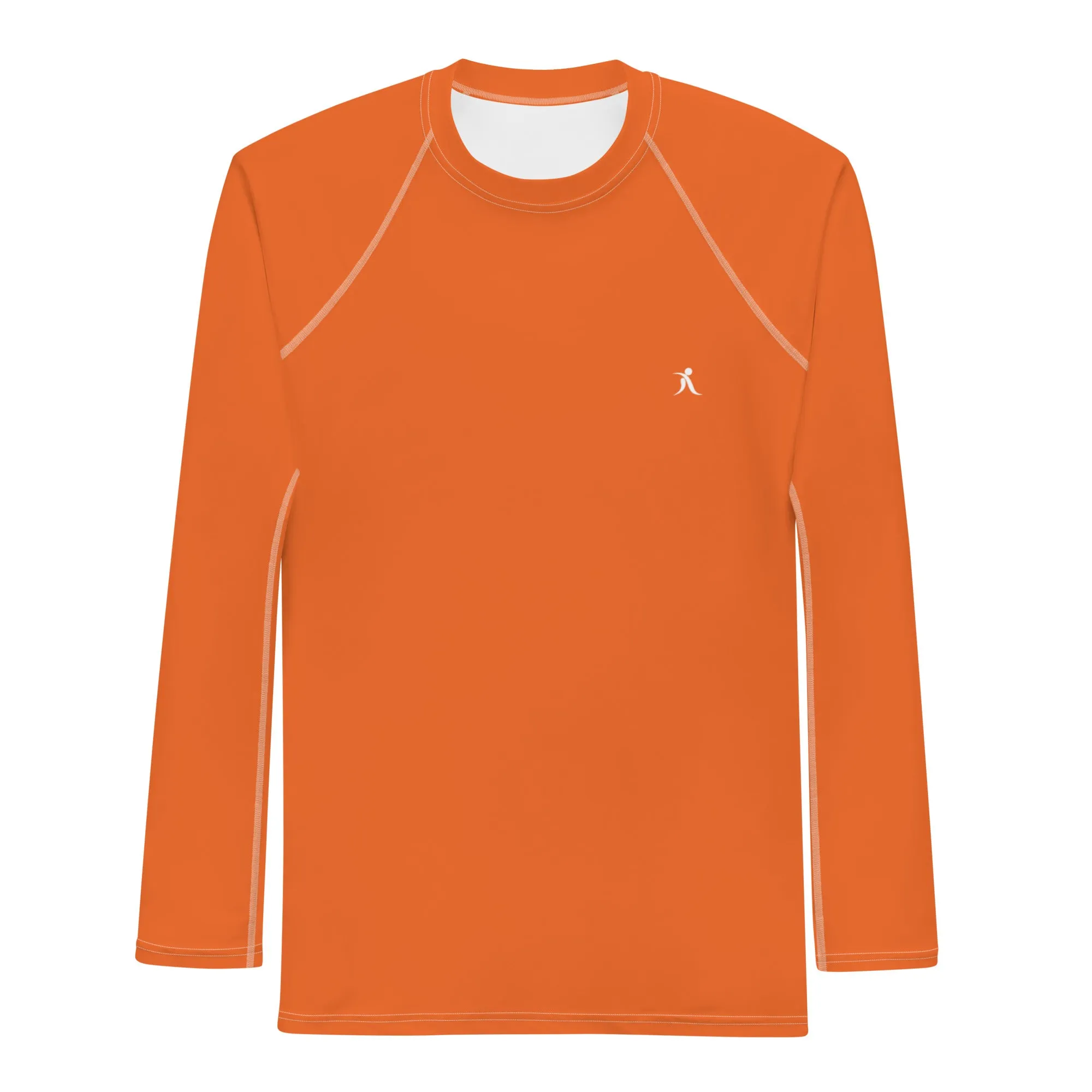 Men's Orange  Rash Guard