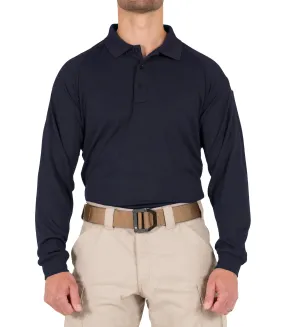 Men's Performance Long Sleeve Polo / Midnight Navy