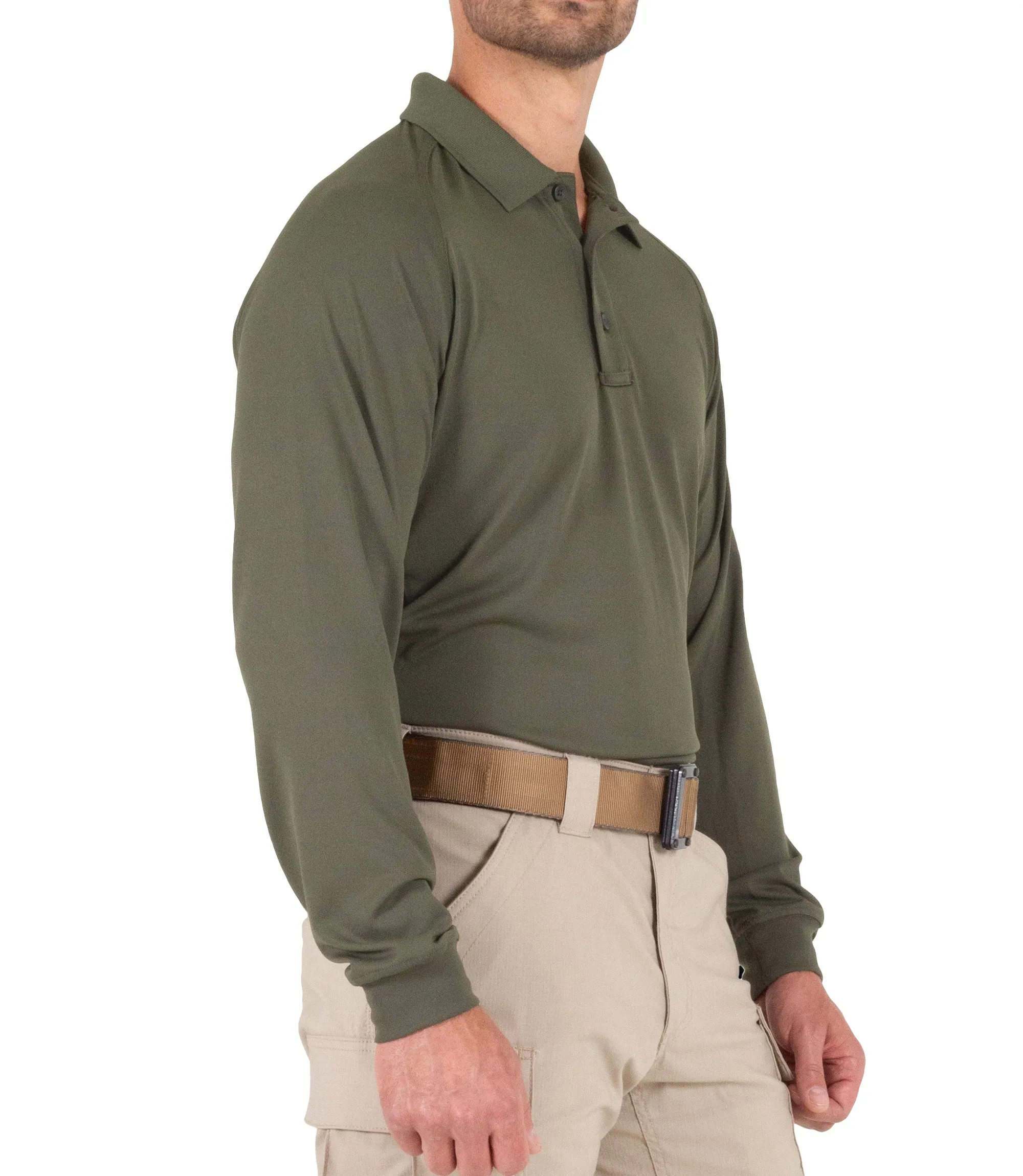 Men's Performance Long Sleeve Polo