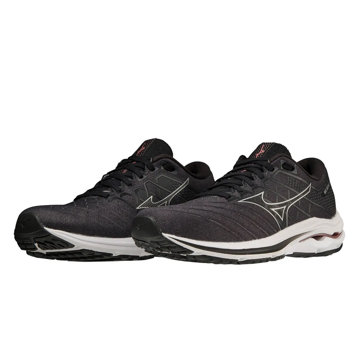 Mizuno Wave Inspire 18 Wide Womens | Black/silver/ebony