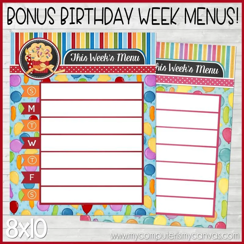 Monthly Menu Planners, Dry Erase {Annual Collection} PRINTABLE