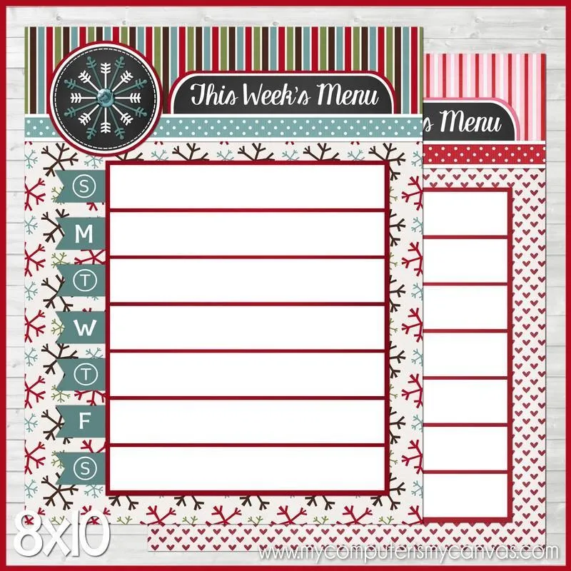 Monthly Menu Planners, Dry Erase {Annual Collection} PRINTABLE