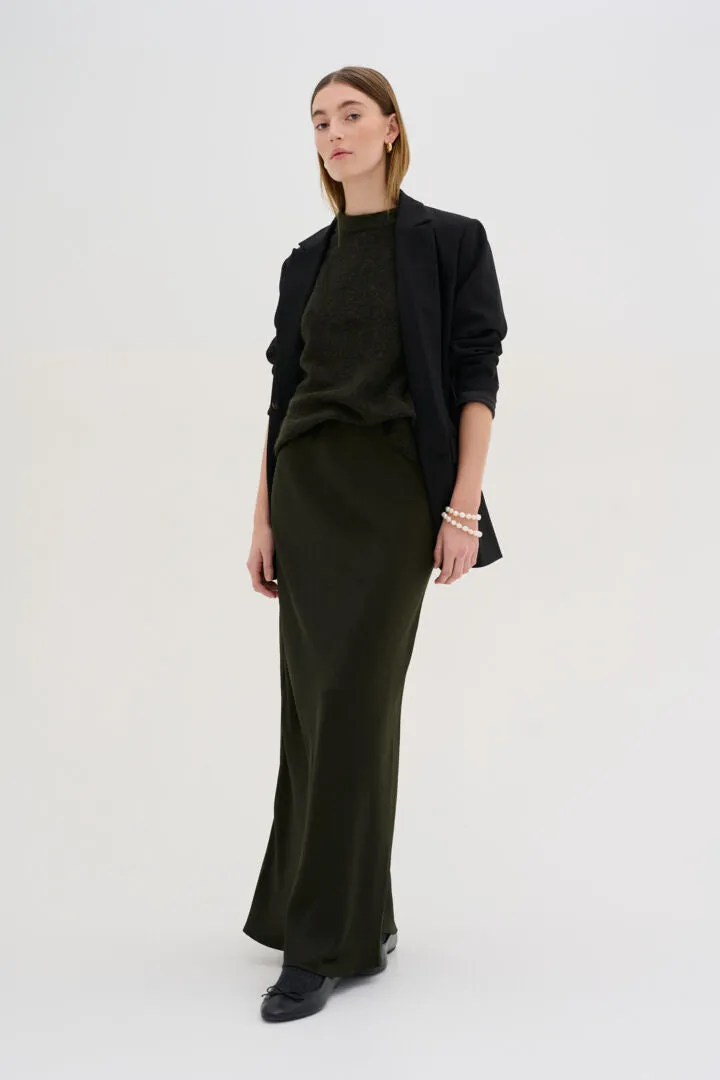 My Essential Wardrobe Estelle Long Skirt in Black