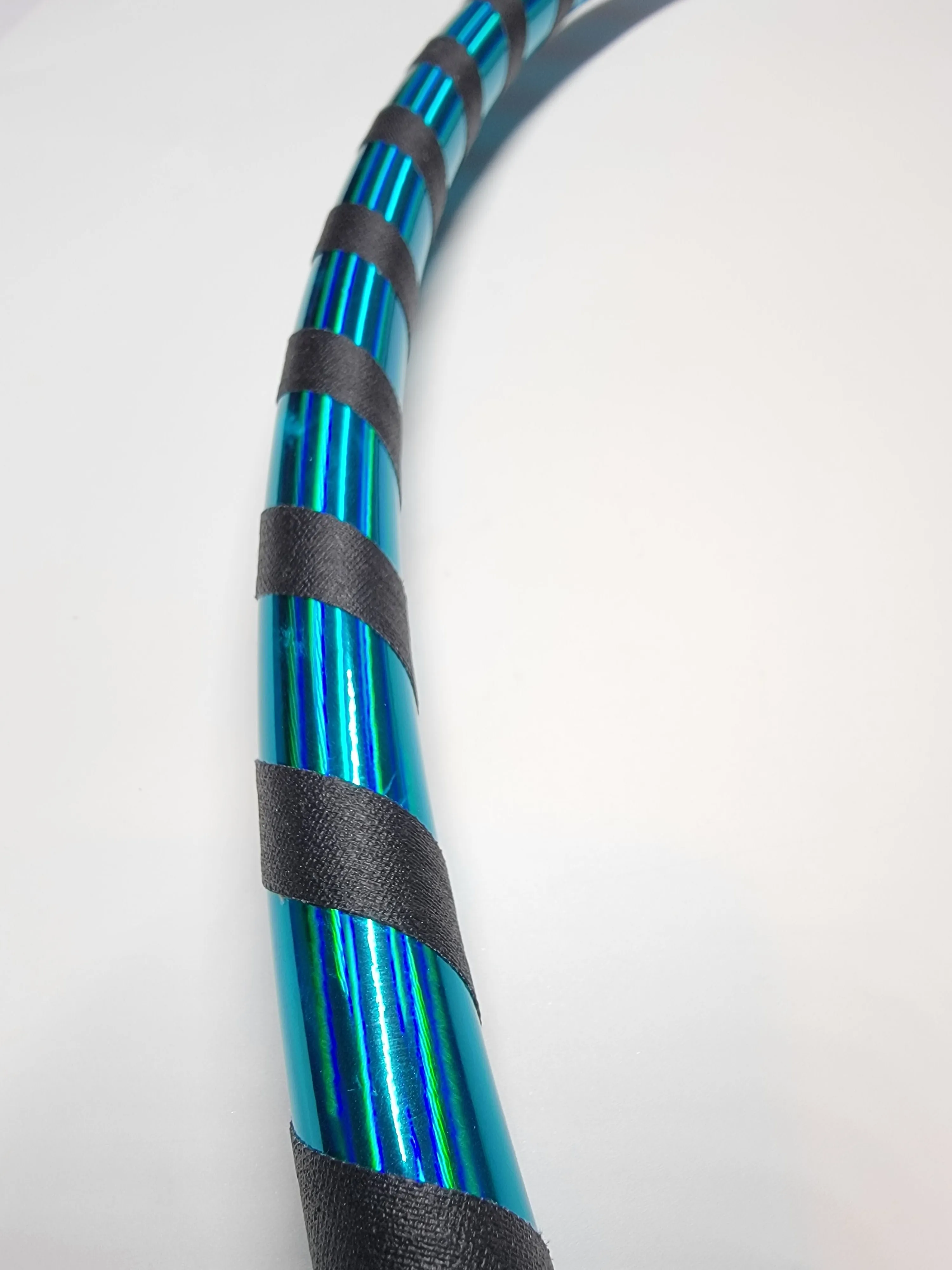 Peacock Swirl Beginner Taped Hoop