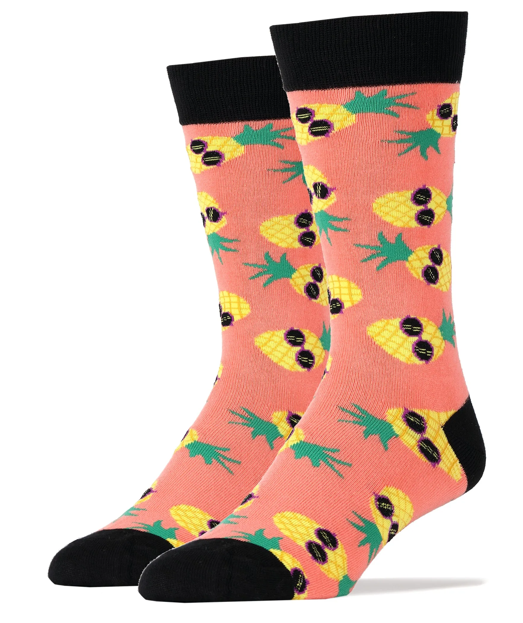 Pineapple Dude Pink Socks