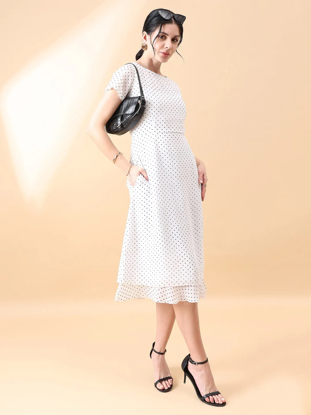 Polka Dot Dress- Black & White