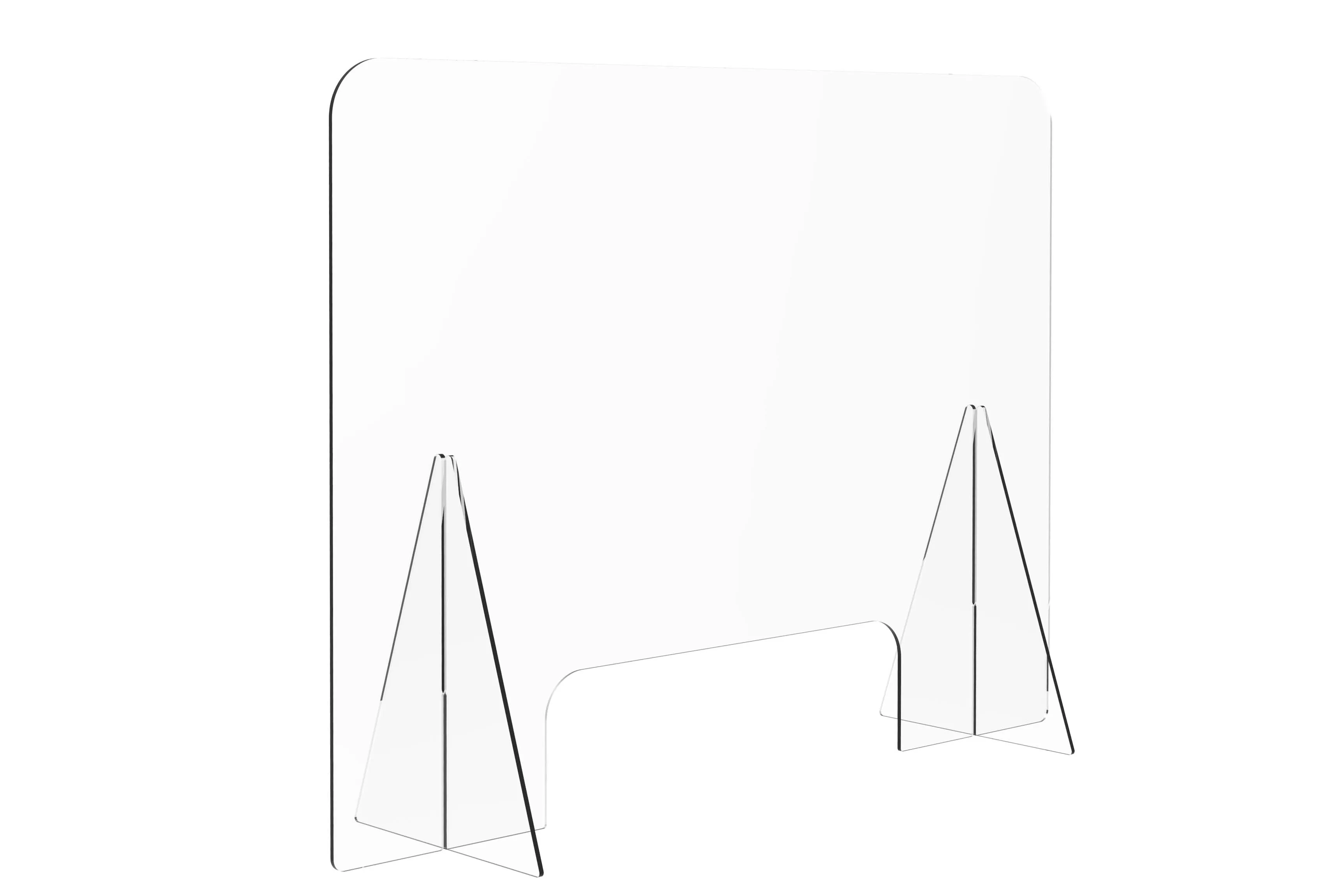 Protective Acrylic Sneeze Guard / Shield - 1200x600x228mm