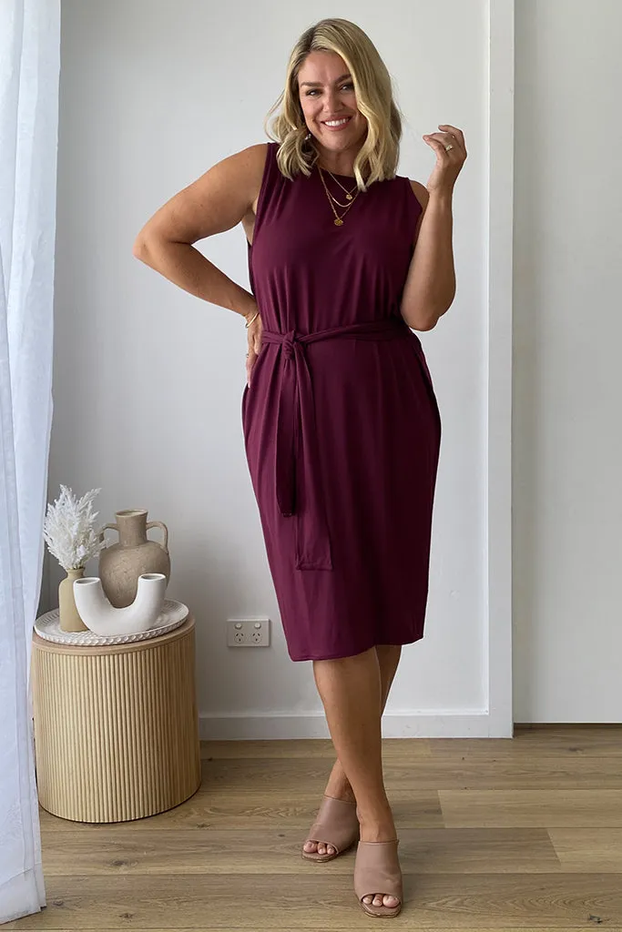 Reversi Dress - Burgundy