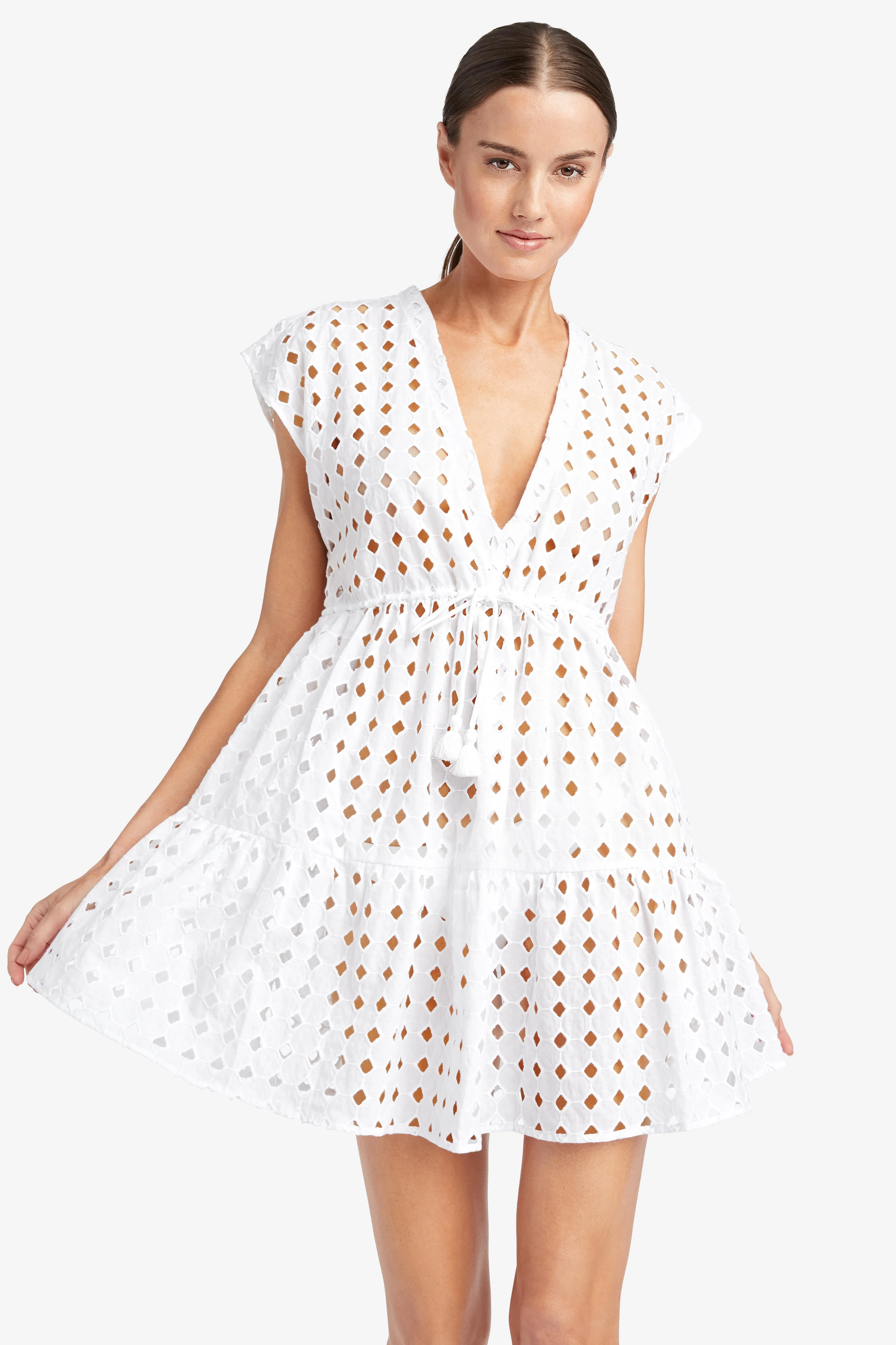 SARAH EYELET DRESS