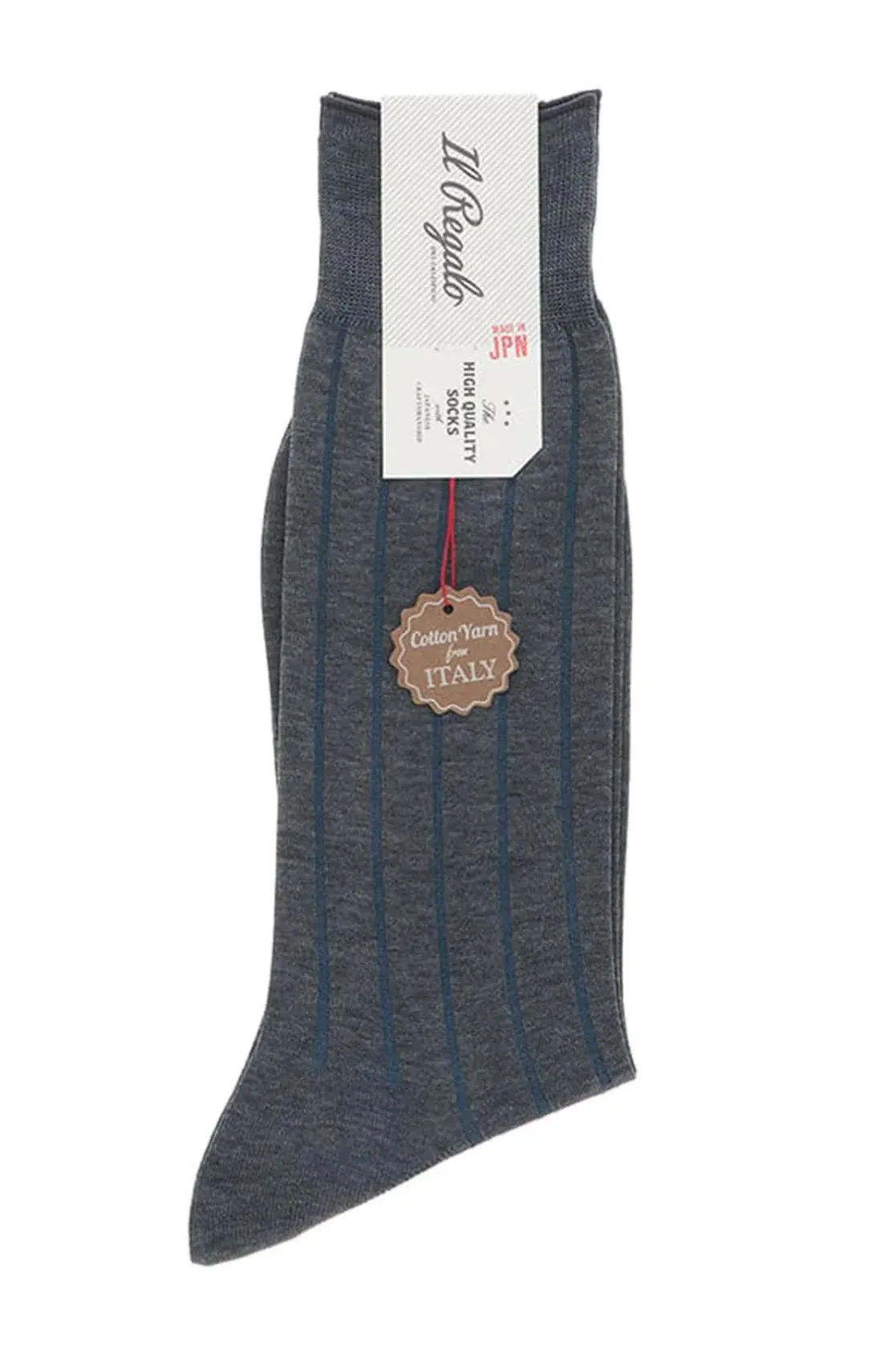 Shadow Ribbed Mid-Calf Socks