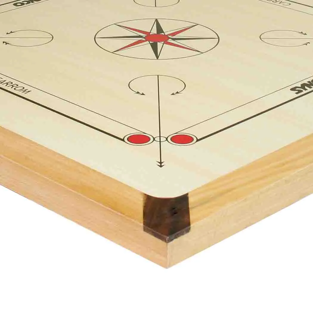 Synco Mango66 - Carrom Board - Compact & Portable