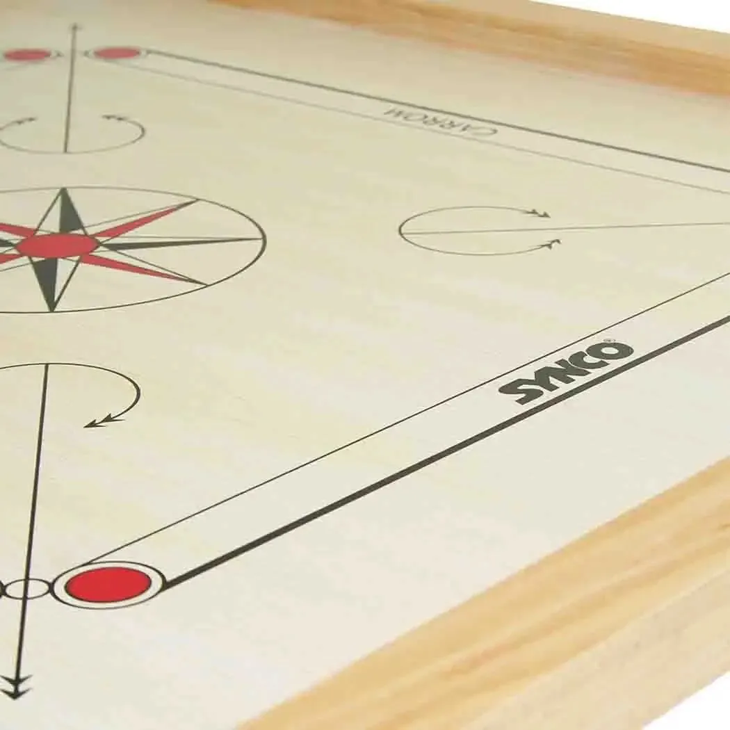 Synco Mango66 - Carrom Board - Compact & Portable