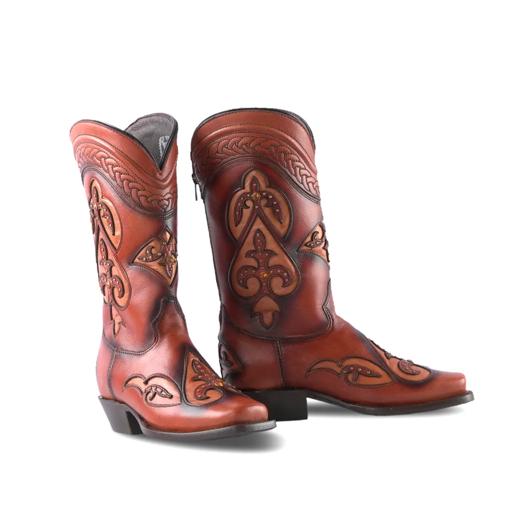 Texas Country Women's Western Boot Bora Miel Frontier Toe 781