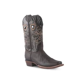 Texas Country Women's Western Boot Cedro Tabaco Square Toe E316