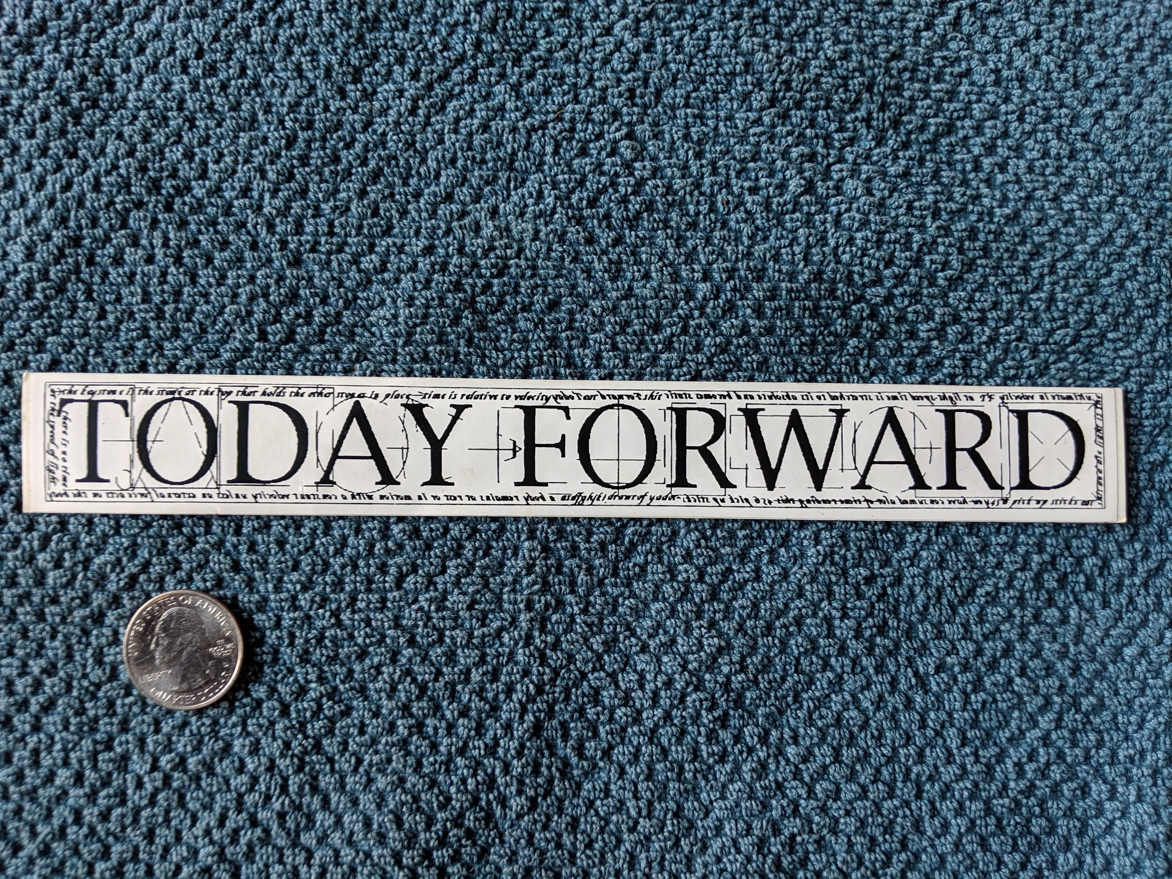 Today Forward sticker