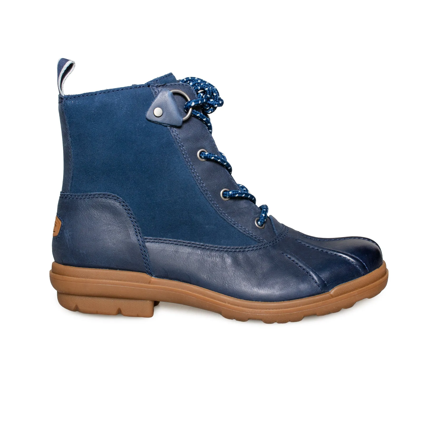 UGG Hapsburg Navy Leather Boots - Women's