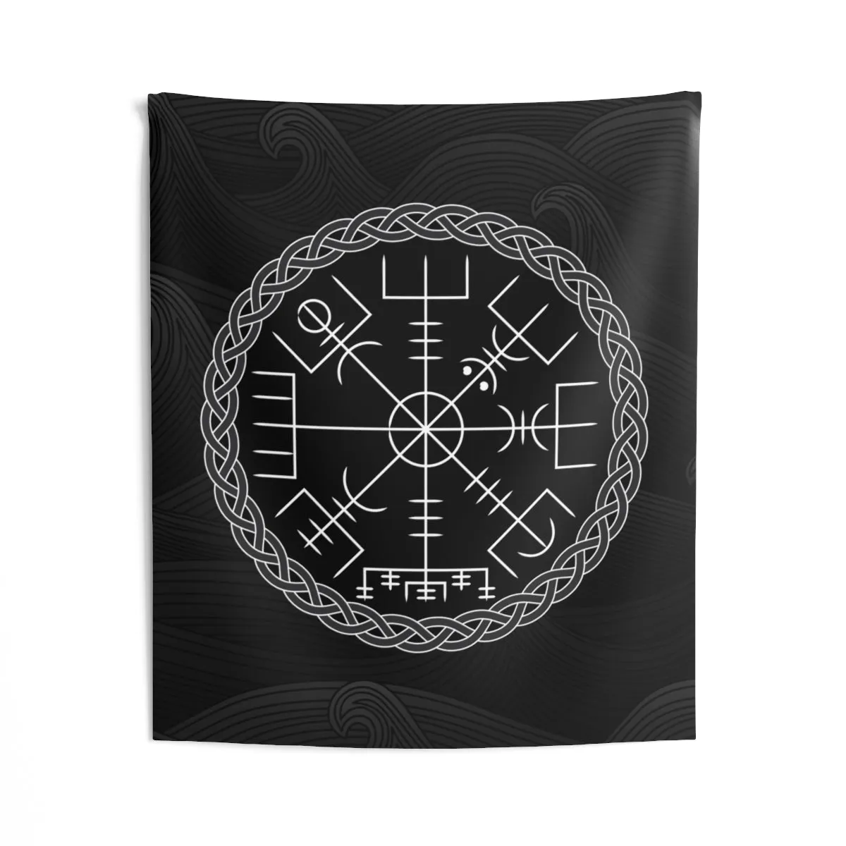 Vegvisir Viking Compass Wall Tapestry