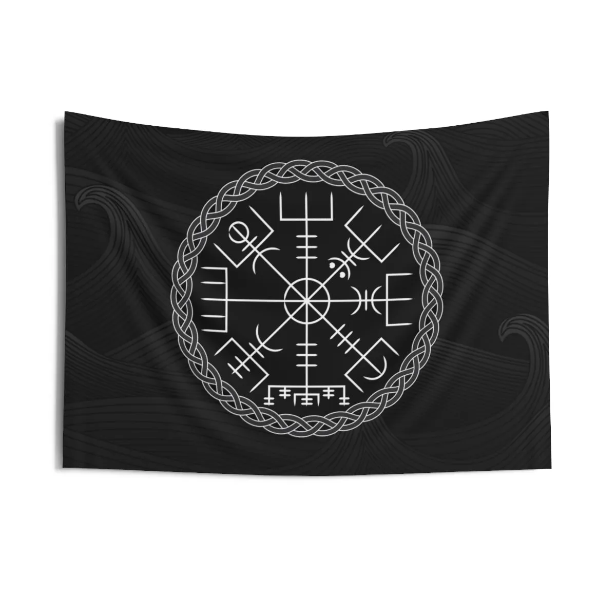 Vegvisir Viking Compass Wall Tapestry