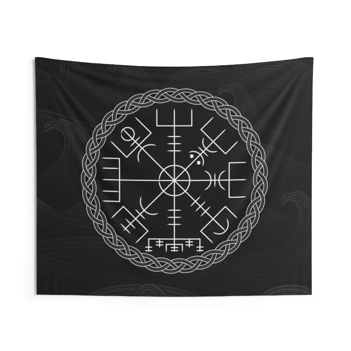 Vegvisir Viking Compass Wall Tapestry