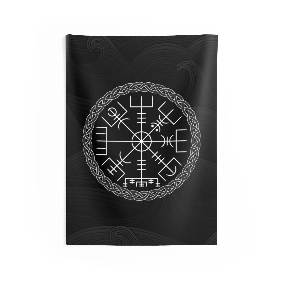 Vegvisir Viking Compass Wall Tapestry