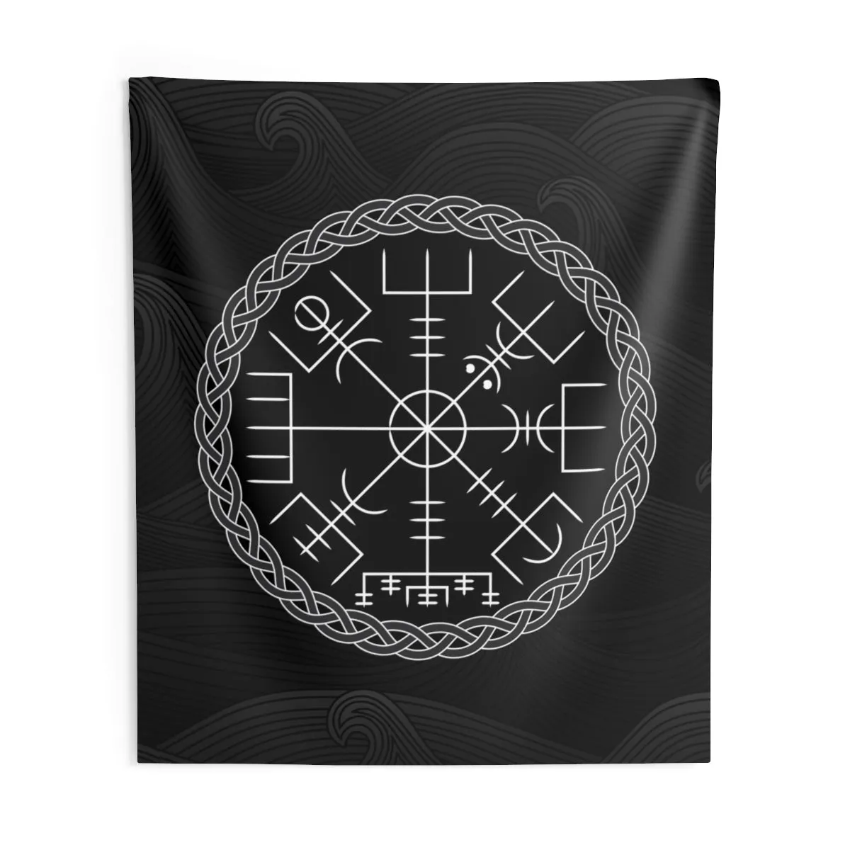 Vegvisir Viking Compass Wall Tapestry