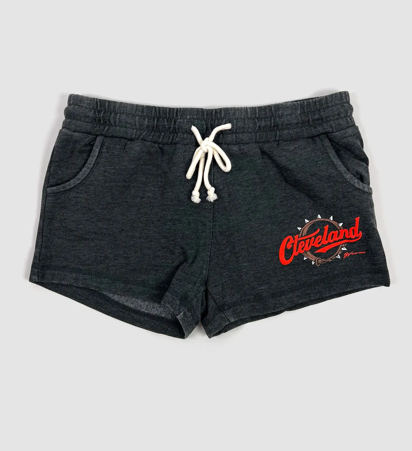 Womens Cleveland Script Collar Shorts